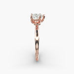 Load image into Gallery viewer, Heart Lab-Grown Diamond Twisted Band Engagement Ring | IGI Certified | 10K/14K/18K Gold
