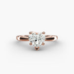 Load image into Gallery viewer, Heart Lab-Grown Diamond Twisted Band Engagement Ring | IGI Certified | 10K/14K/18K Gold
