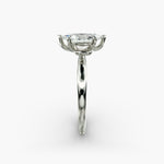 Load image into Gallery viewer, Marquise Lab-Grown Diamond Six-Prong Engagement Ring with Twisted Mounting | Modern Solitaire | IGI Certified | 10K/14K/18K Gold
