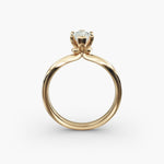 Load image into Gallery viewer, Marquise Lab-Grown Diamond Six-Prong Engagement Ring with Twisted Mounting | Modern Solitaire | IGI Certified | 10K/14K/18K Gold
