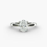 Load image into Gallery viewer, Oval Lab-Grown Diamond Twisted Solitaire Engagement Ring | Four-Prong Setting | IGI Certified | 10K/14K/18K Gold

