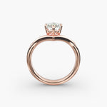 Load image into Gallery viewer, Emerald Lab-Grown Diamond Four-Prong V-Shaped Engagement Ring | Classic Solitaire | IGI Certified | 10K/14K/18K Gold
