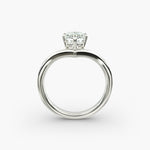 Load image into Gallery viewer, Emerald Lab-Grown Diamond Four-Prong V-Shaped Engagement Ring | Classic Solitaire | IGI Certified | 10K/14K/18K Gold
