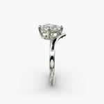 Load image into Gallery viewer, Pear Lab-Grown Diamond Four-Prong V-Shaped Engagement Ring | Elegant Solitaire | IGI Certified | 10K/14K/18K Gold
