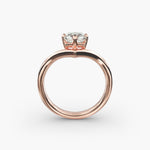 Load image into Gallery viewer, Princess Lab-Grown Diamond Four-Prong V-Shaped Engagement Ring | Elegant Solitaire | IGI Certified | 10K/14K/18K Gold
