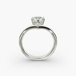 Load image into Gallery viewer, Princess Lab-Grown Diamond Four-Prong V-Shaped Engagement Ring | Elegant Solitaire | IGI Certified | 10K/14K/18K Gold
