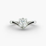 Load image into Gallery viewer, Princess Lab-Grown Diamond Four-Prong V-Shaped Engagement Ring | Elegant Solitaire | IGI Certified | 10K/14K/18K Gold
