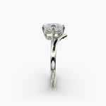 Load image into Gallery viewer, Radiant Lab-Grown Diamond V-Shaped Four-Prong Engagement Ring | Elegant Solitaire | IGI Certified | 10K/14K/18K Gold
