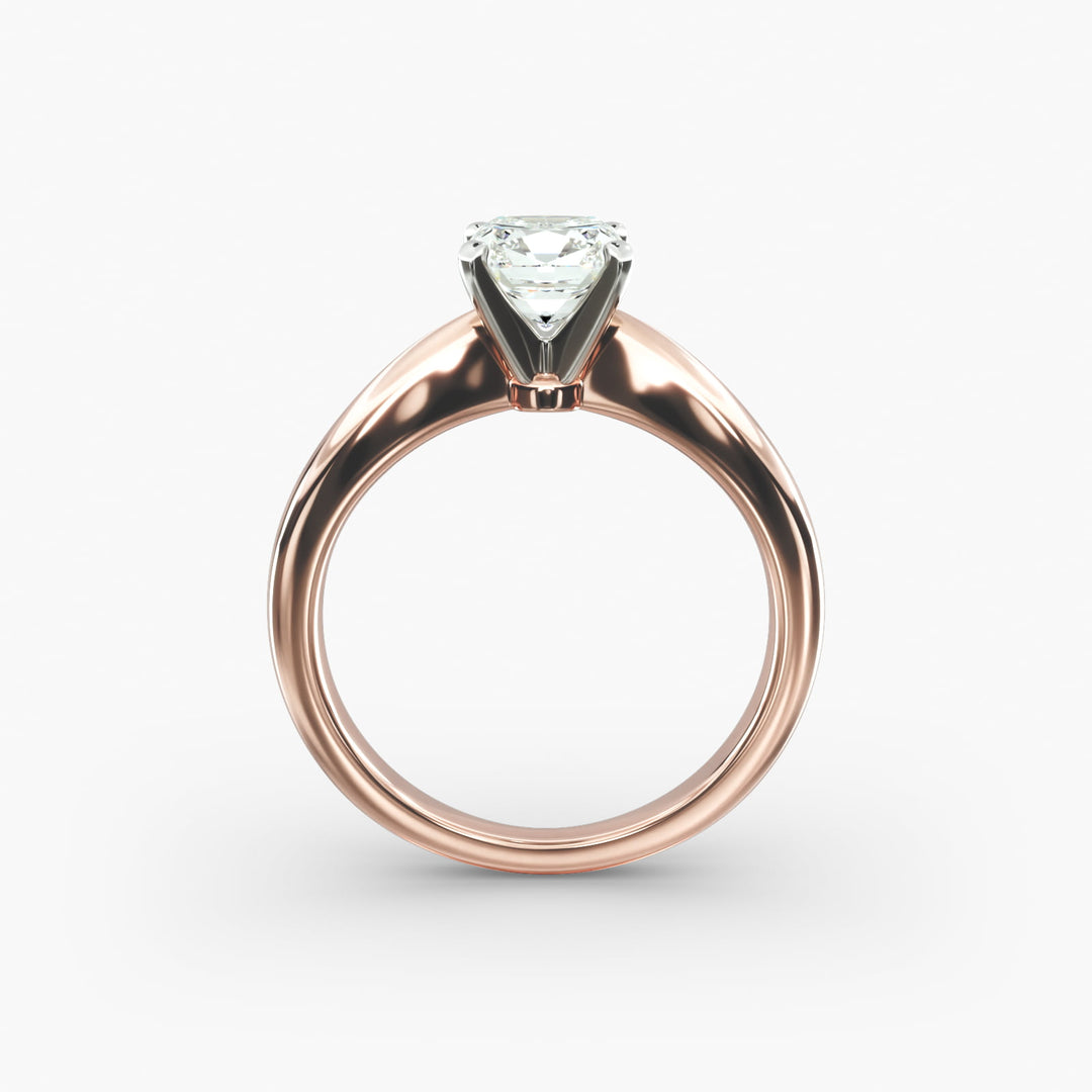 Pillow-Style Cushion Lab-Grown Diamond Ring | 0.50–5.00 Carat | IGI Certified | Yellow, White & Rose Gold