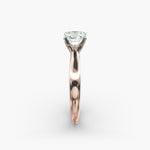 Load image into Gallery viewer, Pillow-Style Cushion Lab-Grown Diamond Ring | 0.50–5.00 Carat | IGI Certified | Yellow, White &amp; Rose Gold
