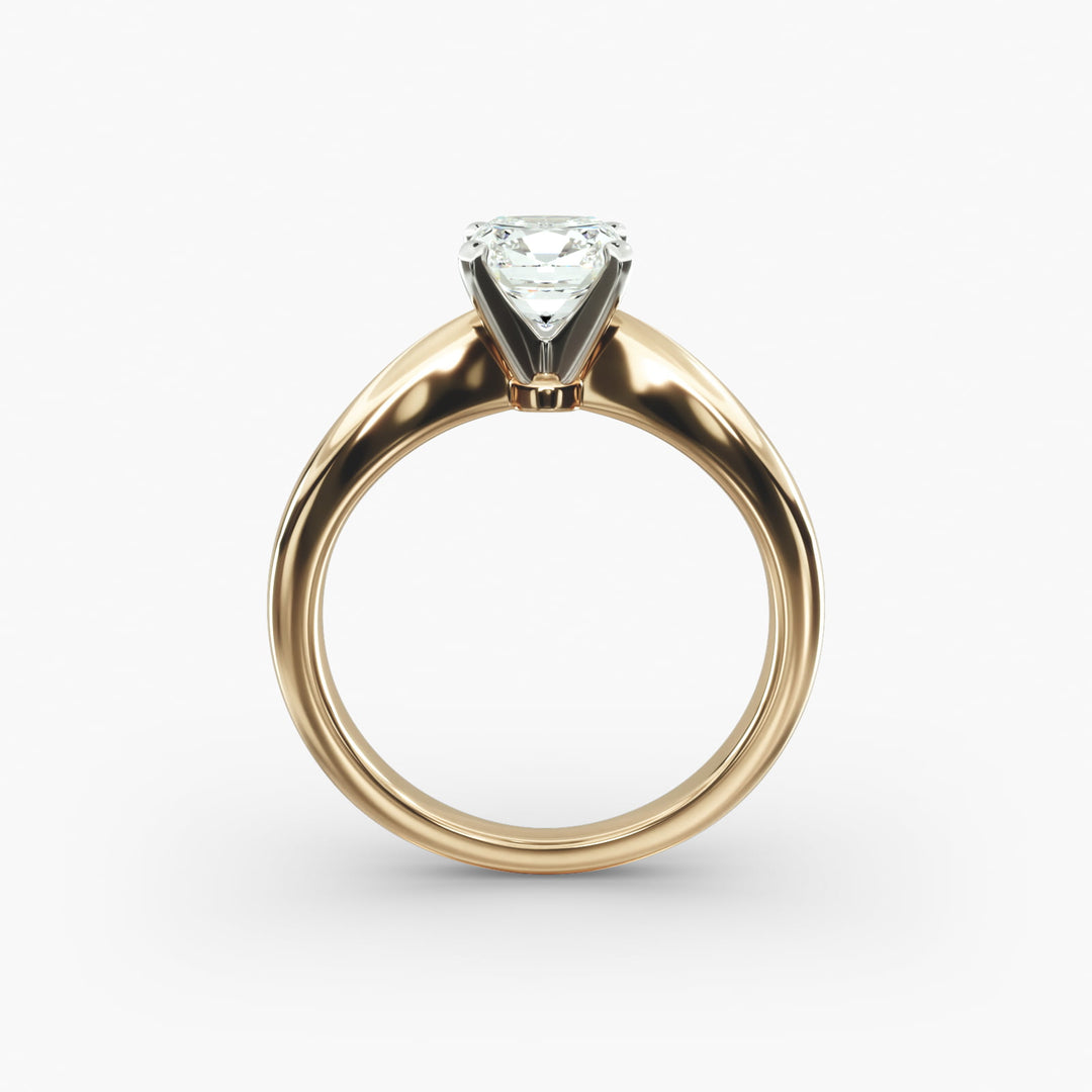 Pillow-Style Cushion Lab-Grown Diamond Ring | 0.50–5.00 Carat | IGI Certified | Yellow, White & Rose Gold