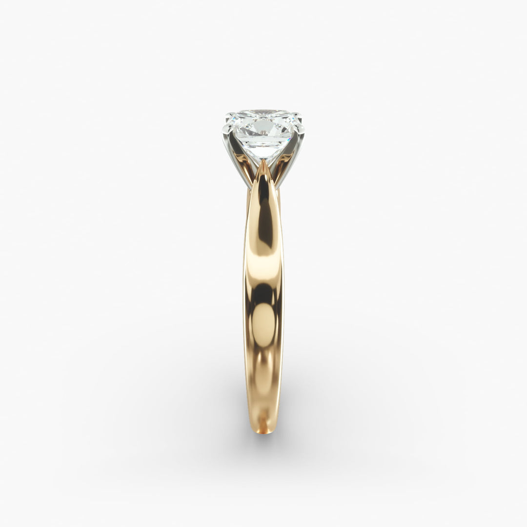 Pillow-Style Cushion Lab-Grown Diamond Ring | 0.50–5.00 Carat | IGI Certified | Yellow, White & Rose Gold