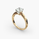 Load image into Gallery viewer, Pillow-Style Cushion Lab-Grown Diamond Ring | 0.50–5.00 Carat | IGI Certified | Yellow, White &amp; Rose Gold
