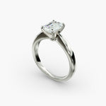 Load image into Gallery viewer, Emerald Cut Lab-Grown Diamond Solitaire Ring — 4-Prong Setting | IGI Certified | 10K/14K/18K Gold
