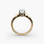 Load image into Gallery viewer, Emerald Cut Lab-Grown Diamond Solitaire Ring — 4-Prong Setting | IGI Certified | 10K/14K/18K Gold

