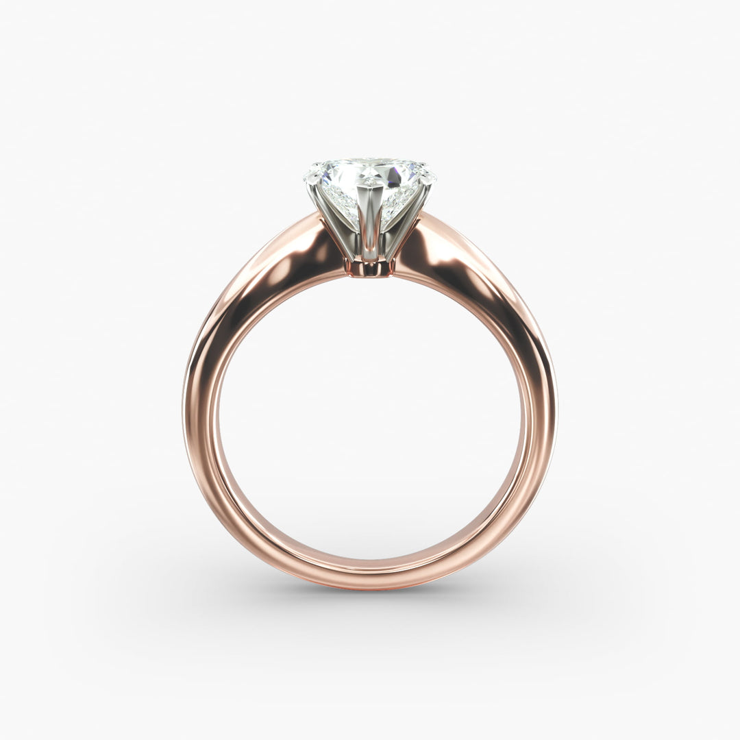 Heart Cut Lab-Grown Diamond Ring | 0.50–5.00 Carat | IGI Certified | Yellow, White & Rose Gold