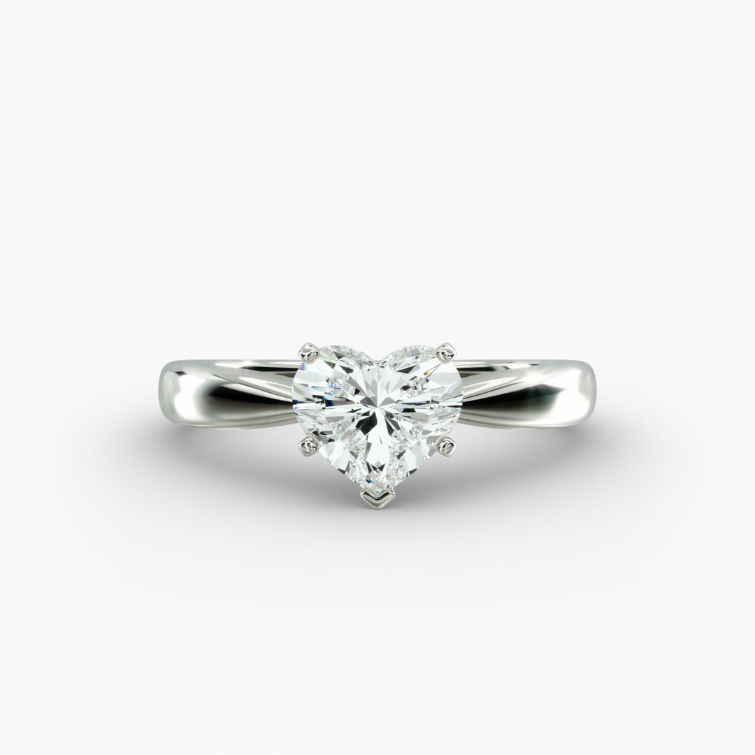 Heart Cut Lab-Grown Diamond Ring | 0.50–5.00 Carat | IGI Certified | Yellow, White & Rose Gold