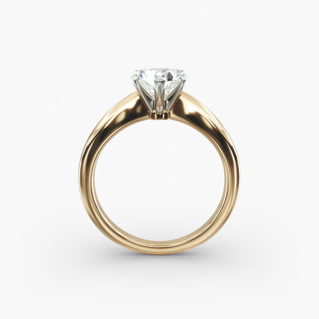 Heart Cut Lab-Grown Diamond Ring | 0.50–5.00 Carat | IGI Certified | Yellow, White & Rose Gold