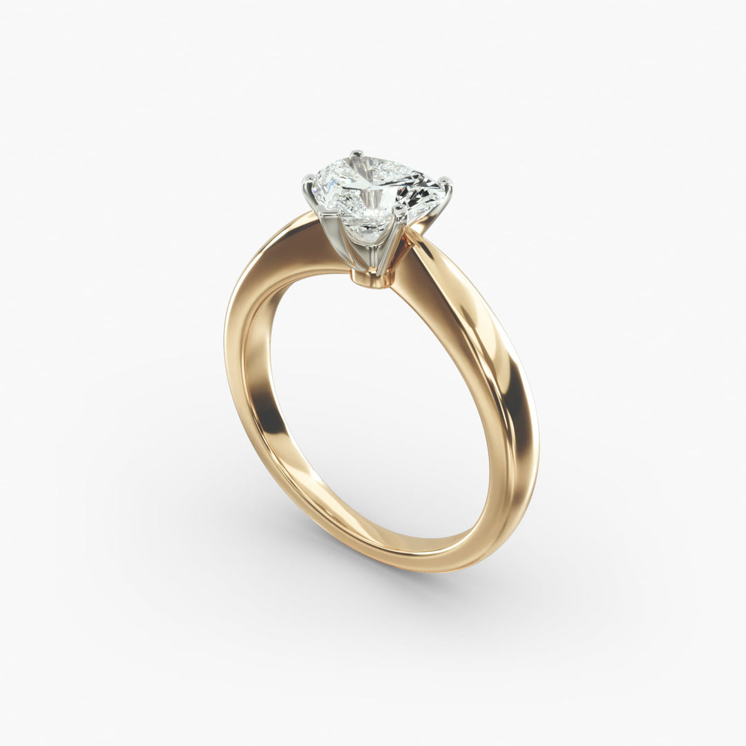 Heart Cut Lab-Grown Diamond Ring | 0.50–5.00 Carat | IGI Certified | Yellow, White & Rose Gold