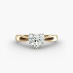 Load image into Gallery viewer, Heart Cut Lab-Grown Diamond Ring | 0.50–5.00 Carat | IGI Certified | Yellow, White &amp; Rose Gold
