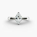 Load image into Gallery viewer, Elongated Marquise Lab-Grown Diamond Ring | 0.50–5.00 Carat | IGI Certified | Yellow, White &amp; Rose Gold
