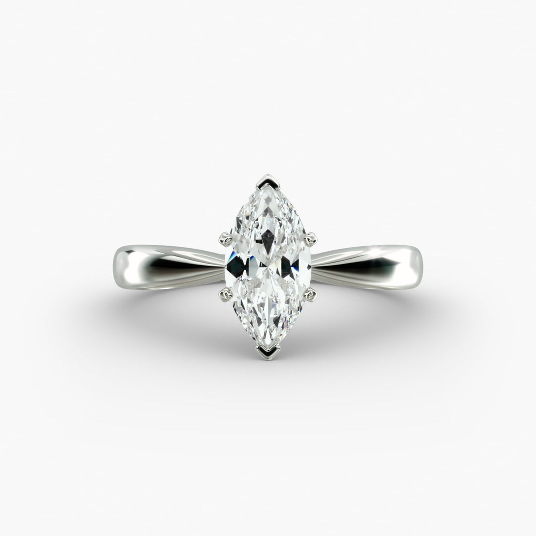 Elongated Marquise Lab-Grown Diamond Ring | 0.50–5.00 Carat | IGI Certified | Yellow, White & Rose Gold
