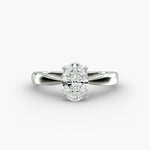 Load image into Gallery viewer, Oval Lab-Grown Diamond Classic Solitaire Engagement Ring | Timeless Design | IGI Certified | 10K/14K/18K Gold
