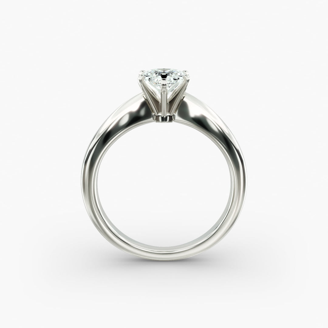 Pear-Shaped Lab-Grown Diamond Engagement Ring | Classic Six-Prong Solitaire | IGI Certified | 10K/14K/18K Gold