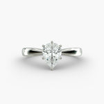Load image into Gallery viewer, Pear-Shaped Lab-Grown Diamond Engagement Ring | Classic Six-Prong Solitaire | IGI Certified | 10K/14K/18K Gold
