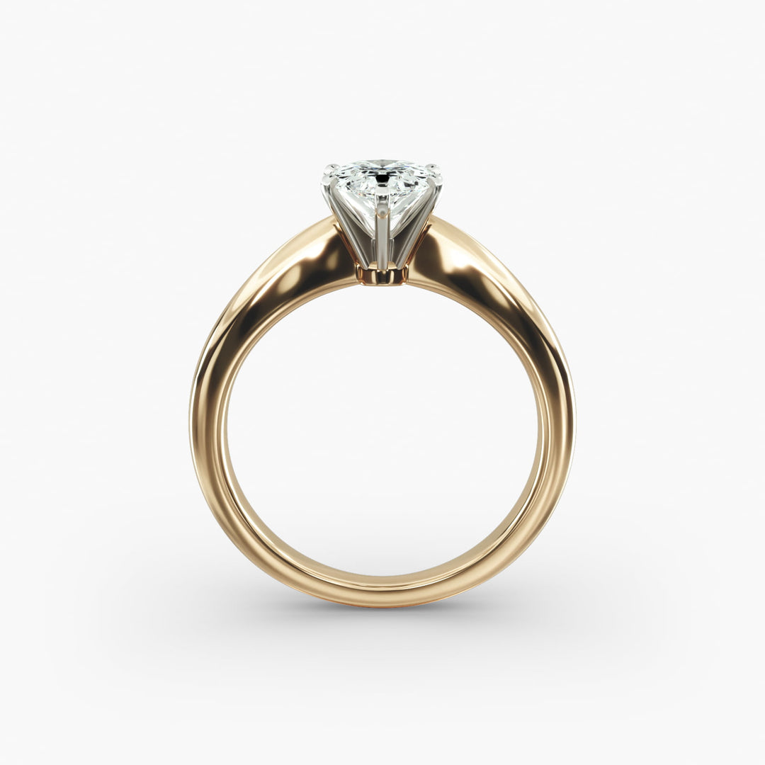 Pear-Shaped Lab-Grown Diamond Engagement Ring | Classic Six-Prong Solitaire | IGI Certified | 10K/14K/18K Gold