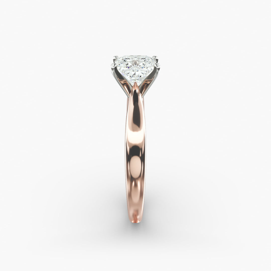 Princess Cut Lab-Grown Diamond Solitaire — 4-Prong Setting | IGI Certified | 10K/14K/18K Gold