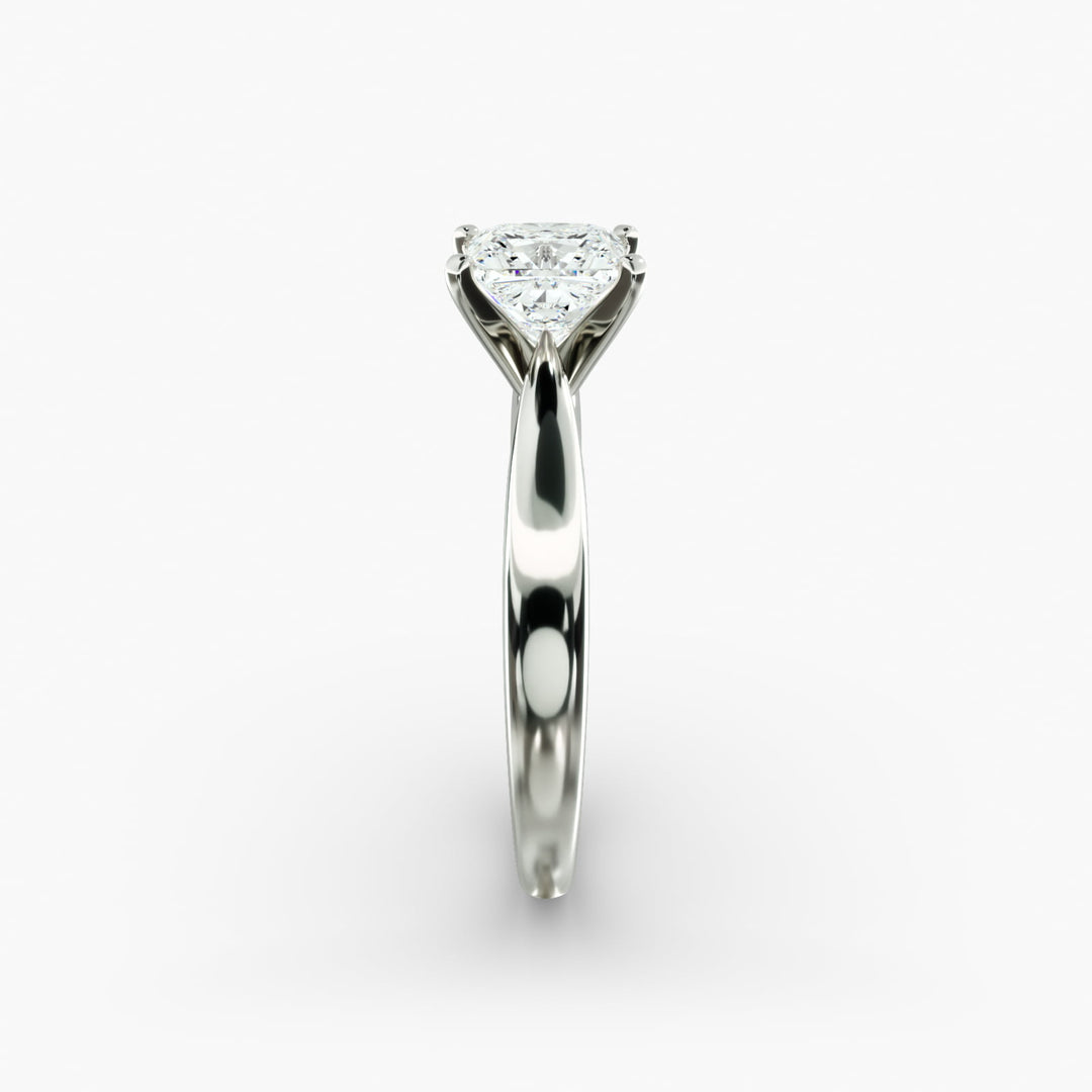 Princess Cut Lab-Grown Diamond Solitaire — 4-Prong Setting | IGI Certified | 10K/14K/18K Gold