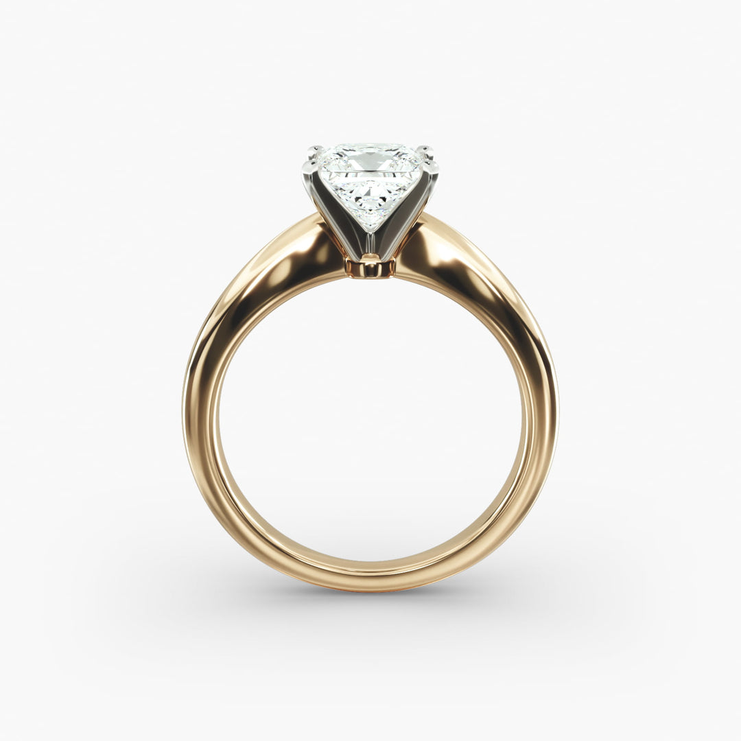 Princess Cut Lab-Grown Diamond Solitaire — 4-Prong Setting | IGI Certified | 10K/14K/18K Gold