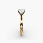 Load image into Gallery viewer, Princess Cut Lab-Grown Diamond Solitaire — 4-Prong Setting | IGI Certified | 10K/14K/18K Gold
