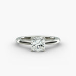 Load image into Gallery viewer, Classic Four-Prong Cushion Lab-Grown Diamond Engagement Ring | IGI Certified | 0.50–5.00 Ct | 10K/14K/18K Gold
