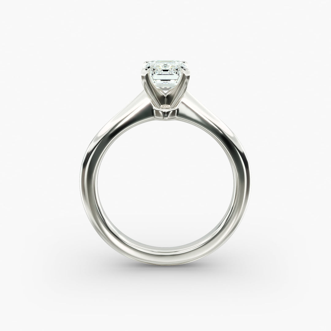 Emerald Lab-Grown Diamond Four-Prong Engagement Ring | Timeless Solitaire | IGI Certified | 10K/14K/18K Gold
