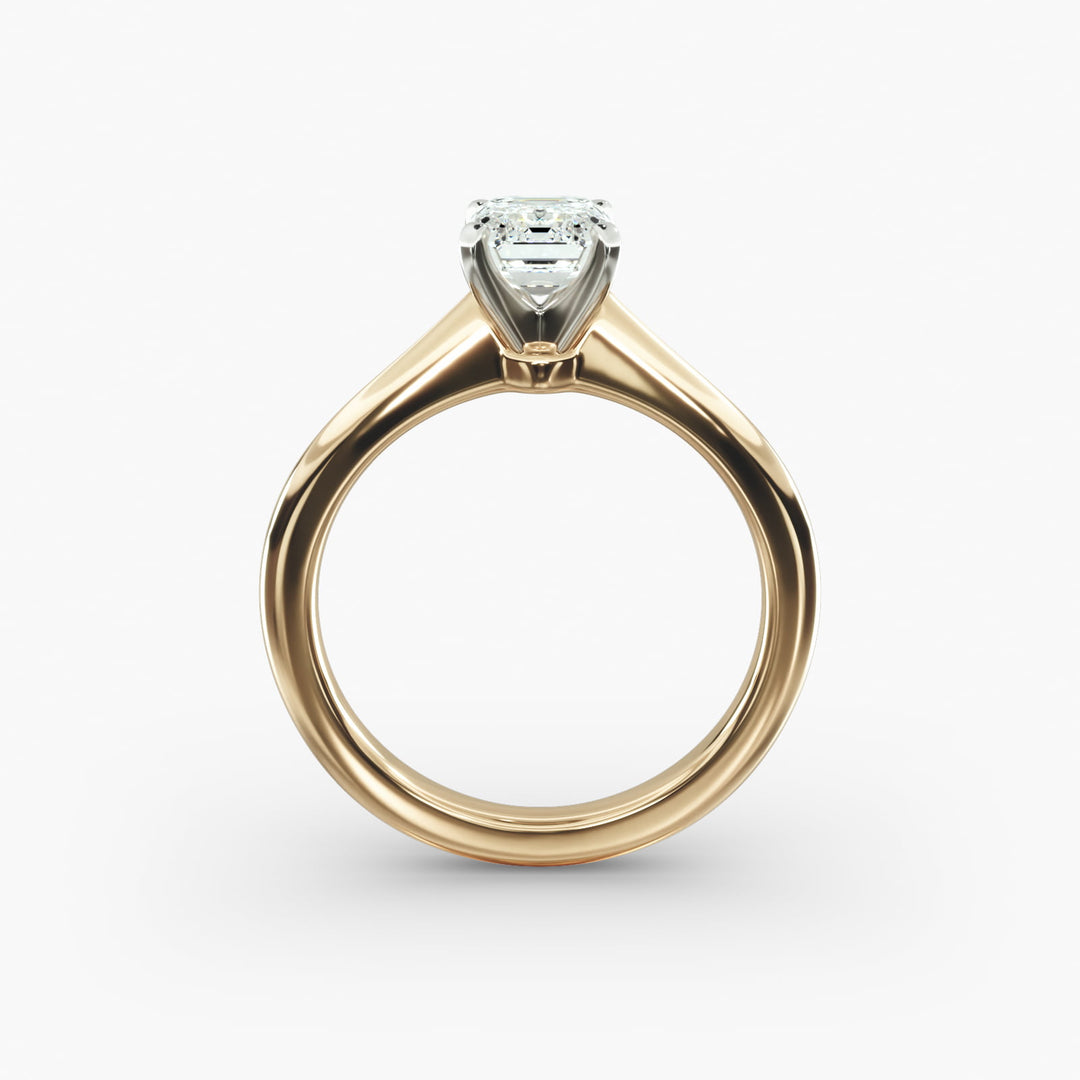 Emerald Lab-Grown Diamond Four-Prong Engagement Ring | Timeless Solitaire | IGI Certified | 10K/14K/18K Gold