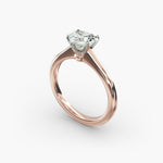 Load image into Gallery viewer, Heart Lab-Grown Diamond Five-Prong Engagement Ring | Romantic Solitaire | IGI Certified | 10K/14K/18K Gold
