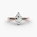 Load image into Gallery viewer, Marquise Lab-Grown Diamond Six-Prong Engagement Ring | Elegant Solitaire | IGI Certified | 10K/14K/18K Gold
