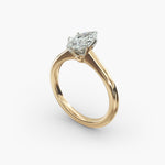 Load image into Gallery viewer, Marquise Lab-Grown Diamond Six-Prong Engagement Ring | Elegant Solitaire | IGI Certified | 10K/14K/18K Gold
