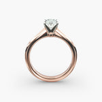 Load image into Gallery viewer, Oval Lab-Grown Diamond Engagement Ring | Classic Solitaire with Secure Prongs | IGI Certified | 10K/14K/18K Gold
