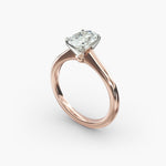 Load image into Gallery viewer, Oval Lab-Grown Diamond Engagement Ring | Classic Solitaire with Secure Prongs | IGI Certified | 10K/14K/18K Gold
