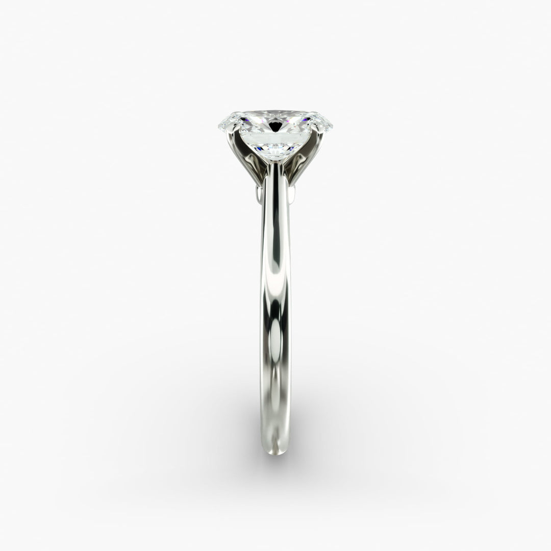 Oval Lab-Grown Diamond Engagement Ring | Classic Solitaire with Secure Prongs | IGI Certified | 10K/14K/18K Gold