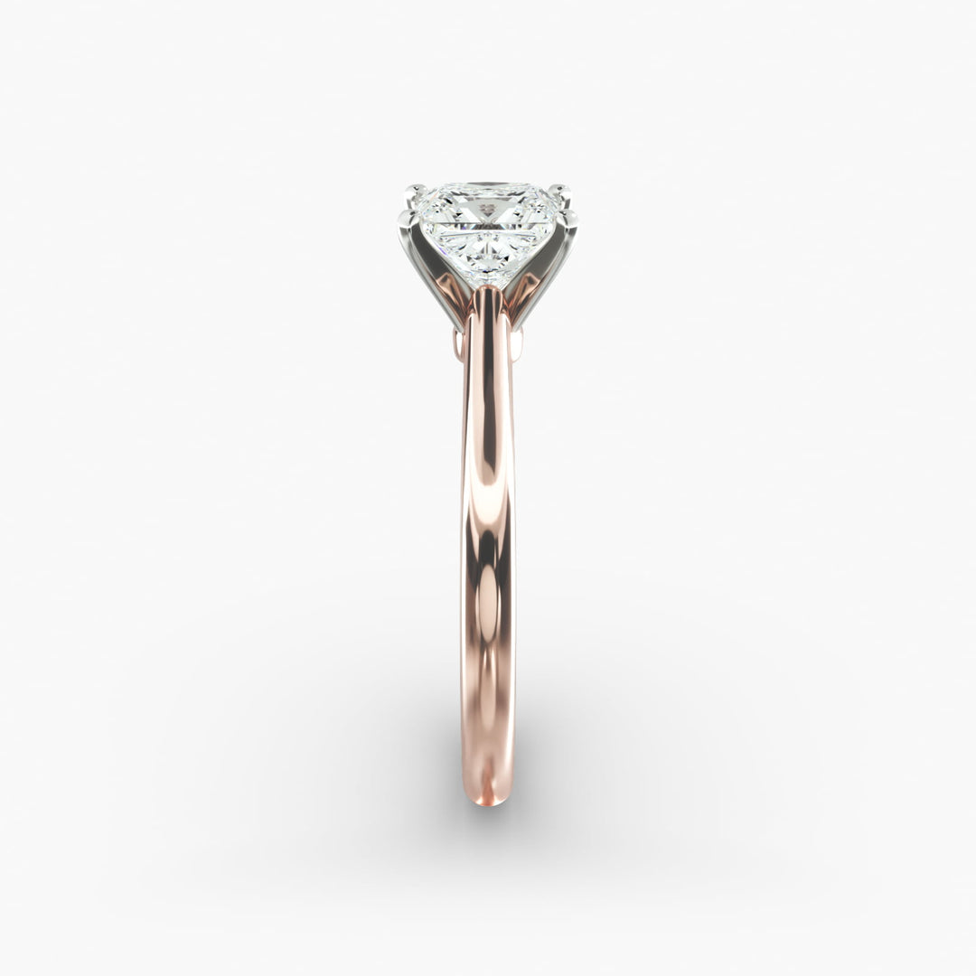 Classic Princess-Cut Lab-Grown Diamond Engagement Ring | Four-Prong Setting | IGI Certified | 10K/14K/18K Gold