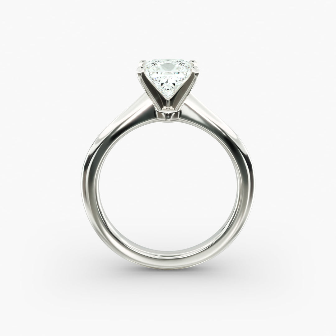 Classic Princess-Cut Lab-Grown Diamond Engagement Ring | Four-Prong Setting | IGI Certified | 10K/14K/18K Gold