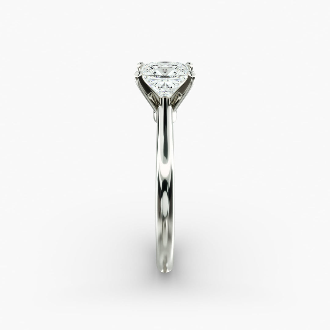 Classic Princess-Cut Lab-Grown Diamond Engagement Ring | Four-Prong Setting | IGI Certified | 10K/14K/18K Gold