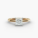 Load image into Gallery viewer, Classic Princess-Cut Lab-Grown Diamond Engagement Ring | Four-Prong Setting | IGI Certified | 10K/14K/18K Gold

