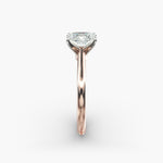 Load image into Gallery viewer, Radiant Cut Lab Grown Diamond Solitaire Ring | 0.50–5.00 Carat | Classic Band | IGI Certified | 10K/14K/18K Yellow, White, Rose Gold
