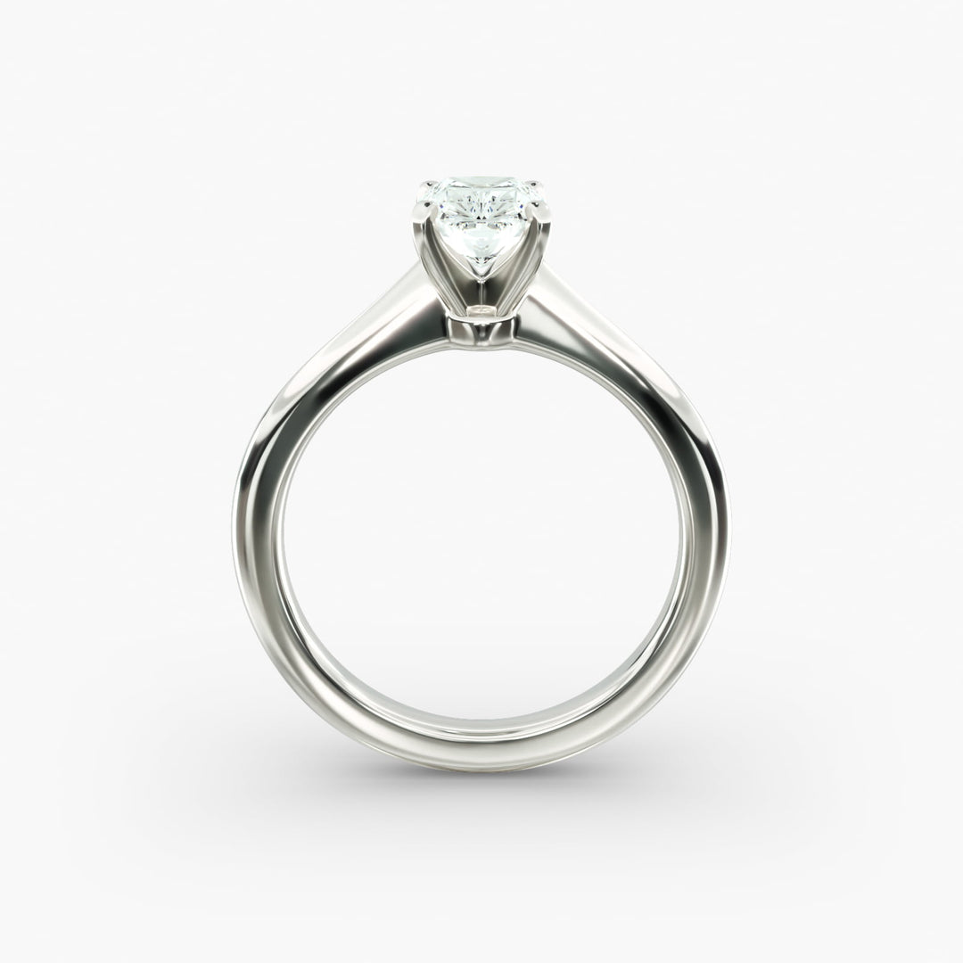 Radiant Cut Lab Grown Diamond Solitaire Ring | 0.50–5.00 Carat | Classic Band | IGI Certified | 10K/14K/18K Yellow, White, Rose Gold