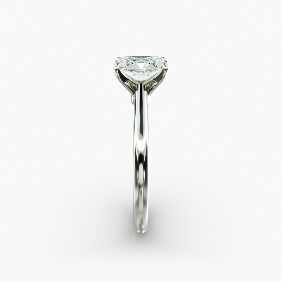 Radiant Cut Lab Grown Diamond Solitaire Ring | 0.50–5.00 Carat | Classic Band | IGI Certified | 10K/14K/18K Yellow, White, Rose Gold